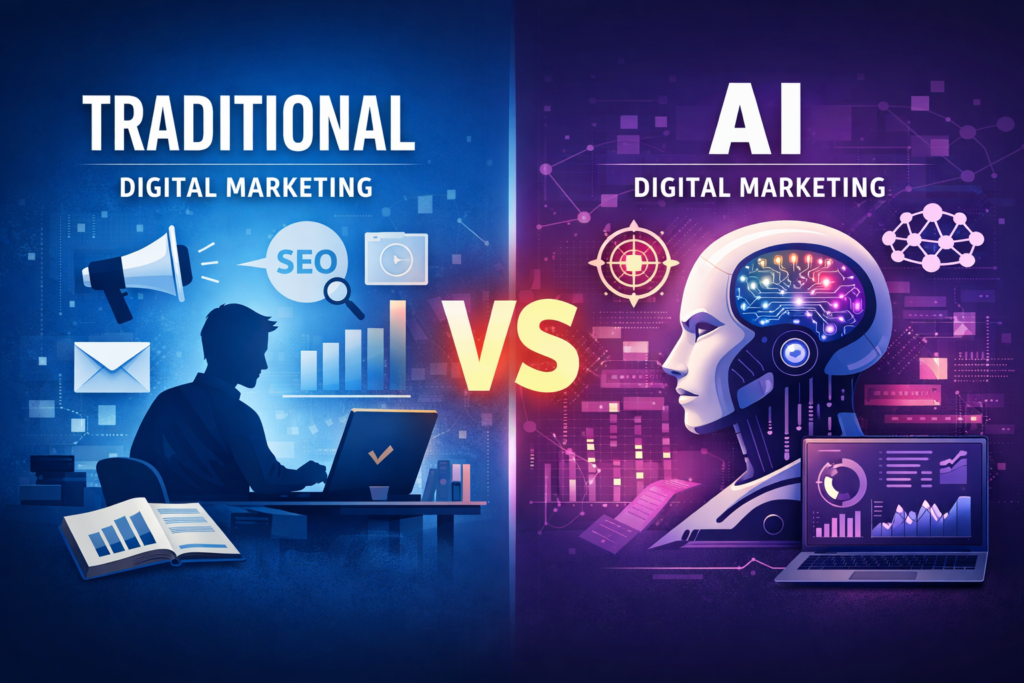 Traditional vs AI Digital Marketing